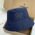 Yupoo miumiu hat bucket navy embroidered UH343