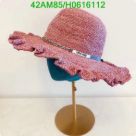 Yupoo miumiu hat floppy pink flower trim H0616112
