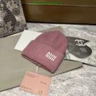Yupoo miumiu hat beanie pink logo RH6451