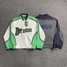 DENIM TEARS jeans jacket Green Top Quality Size S M L XL XXL