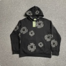 DENIM TEARS jeans hoodie Black Top Quality Size S M L XL XXL