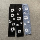 DENIM TEARS jeans Black Top Quality Size S M L XL XXL