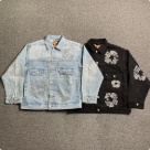 DENIM TEARS jeans jacket Black Top Quality Size S M L XL XXL