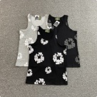 DENIM TEARS t-shirt jeans shirt Black Top Quality Size S M L XL XXL