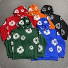 DENIM TEARS jeans hoodie Green Top Quality Size S M L XL XXL