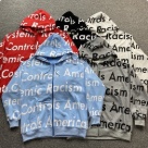 DENIM TEARS jeans hoodie Red Top Quality Size S M L XL XXL