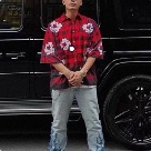 DENIM TEARS t-shirt jeans shirt Red Top Quality Size S M L XL XXL